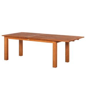 Uitschuifbare tafel Comodoro geolied massief eucalyptushout