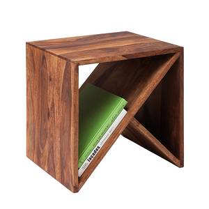 Cube de rangement ZigZag Authentico Bois de sheesham massif