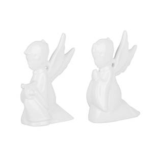 Statuette d'angelo Avery (set da 2) Bianco - Ceramica - Altezza: 15 cm