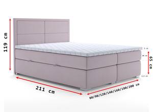 Boxspringbett MARID Breite: 120 cm - H3