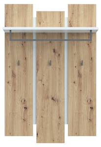 Garderobenpaneel Leonia 3 Grau - Holzwerkstoff - 84 x 127 x 33 cm