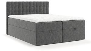 Boxspringbett Ampio Schwarz - Breite: 180 cm