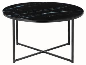 Couchtisch Veldor Schwarz - Glas - 80 x 45 x 80 cm