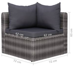 Garten-Sofa-Set (7-teilig) 3009702-2 Grau