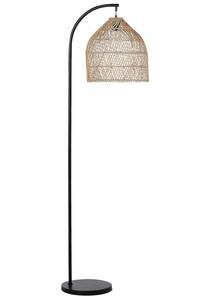 Stehlampen BERNICA Beige - Schwarz - Blau - Rattan - 36 x 165 x 36 cm