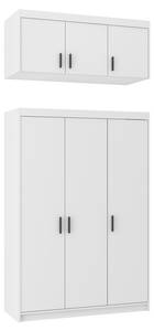 FURNIX Armoire Eliza 3D Blanc