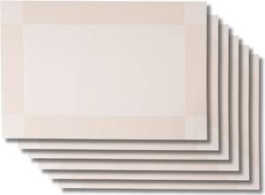 Platzdeckchen 204007 6er Set Weiß - Kunststoff - 31 x 2 x 1 cm