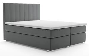 Boxspringbett PORU Grau - Breite: 160 cm - H3