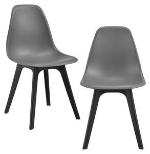 Lot de 2 Chaises Brevik pour Cuisine Gris