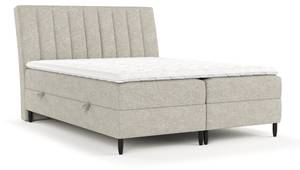 Boxspringbett Merton Beige - Grau - Breite: 200 cm - H4