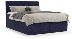 Boxspringbett Elodie Marineblau - 140 x 110 x 208 cm