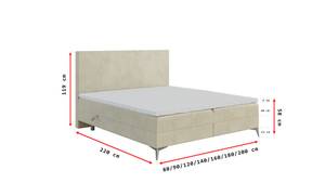 Boxspringbett ORI Gelb - Breite: 160 cm - H4