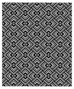 Badläufer Schwarz - Textil - 52 x 1 x 62 cm