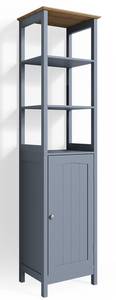 Hochschrank Bianco grau Grau - Holzwerkstoff - 40 x 160 x 32 cm