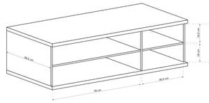 TV-Schrank CALLINI Braun - Holzwerkstoff - 124 x 44 x 41 cm