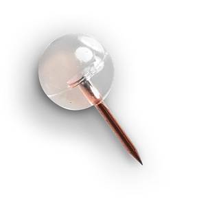 Push-Pins-Set "Ball", 25-tlg Metall - 1 x 1 x 1 cm