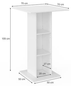 Table de bar Rodeo 29087 Blanc