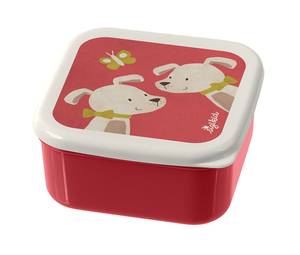 Snackboxen Tiere 3er Set Rot - Kunststoff - 12 x 6 x 12 cm