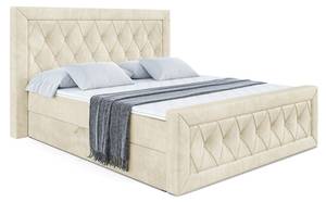 Boxspringbett NOEL-Z Beige - Breite: 140 cm - H4