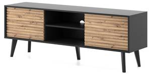 RTV-Schrank WILLOW Schwarz - Holzwerkstoff - 154 x 56 x 39 cm