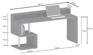 Bureau Dcalebokol Blanc - Bois manufacturé - 180 x 93 x 60 cm