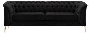 2,5-Sitzer-Sofa Chesterfield Modern Schwarz