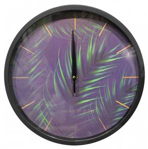 Horloge 30 cm violet Mauve - Matière plastique - 30 x 30 x 3 cm