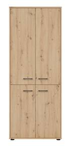 Highboard Space Office Braun - Holzwerkstoff - 80 x 203 x 37 cm