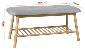 Schuhbank FSR24-K-HG Bambus - 91 x 45 x 34 cm