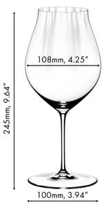 Pinot Noir + Tuch Performance 2er Set Glas - 11 x 25 x 11 cm