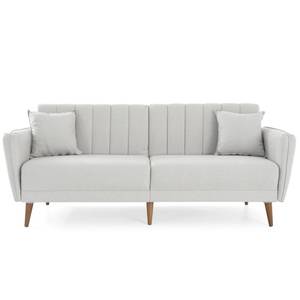 Gozos Schlafsofa 205x83x82 cm (3-Sitzer) Weiß - Textil - 202 x 82 x 202 cm