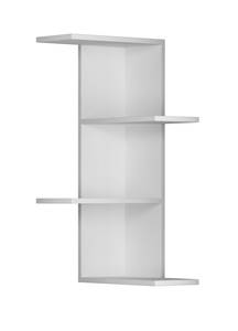 Étagère d'angle Saso Blanc - Bois manufacturé - 42 x 85 x 20 cm
