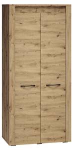 Kleiderschrank ARTIS Braun - Holzwerkstoff - 92 x 200 x 55 cm