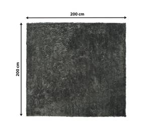 Tapis à poil long EVREN Gris foncé - Gris - 200 x 200 x 200 cm