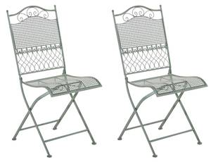 Chaises de jardin Kiran Lot de 2 Vert