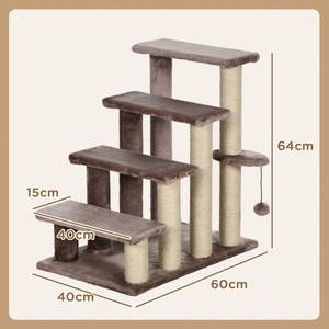 Katzentreppe D06-093V00BN Braun - 60 x 64 cm