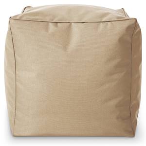 Sitzsack-Hocker Pouf "Cube" 40x40x40cm Beige