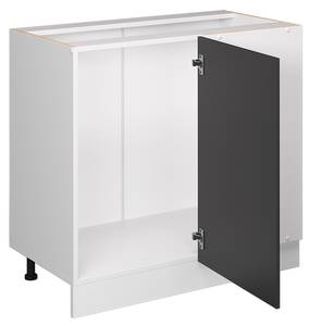 Eckschrank R-Line 37755 Anthrazit - Weiß