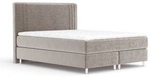 Boxspringbett Casone Taupe - Breite: 180 cm