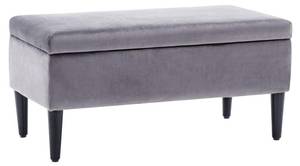 Banc BUREN Gris - Textile - 40 x 40 x 80 cm