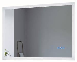 Led Badspiegel Touch Wandspiegel ECHOS Silber - Glas - 80 x 60 x 5 cm