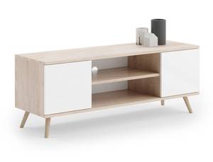 TV-Schrank mit 2 Türen und 1 Braun - Holzwerkstoff - 155 x 137 x 40 cm