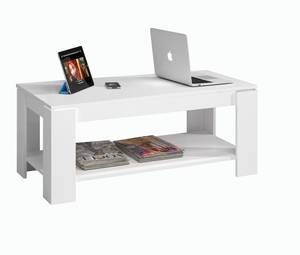 Table basse Ambit Blanc - Bois manufacturé - 50 x 43 x 102 cm