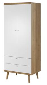 Drehtürenschrank PRIMO PSZ80 Beige - Weiß - Holzwerkstoff - Kunststoff - 80 x 197 x 56 cm