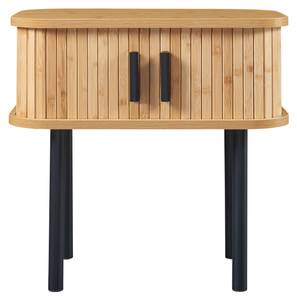 Table d'appoint Tvedestrand Beige - Bois manufacturé - Métal - 30 x 45 x 48 cm