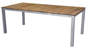 Table à manger Zenia Marron - Bois massif - 100 x 74 x 200 cm
