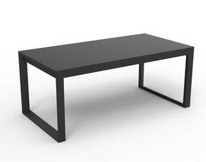 Table de jardin extensible alu verre Gris - Métal - 90 x 75 x 260 cm