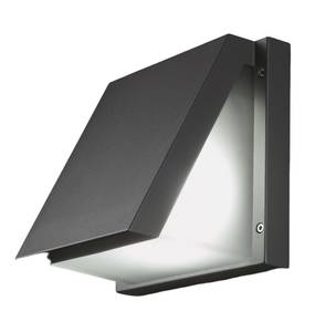 LED-Außenleuchte/Wandleuchte VICTORIA Grau - Metall - 23 x 22 x 17 cm