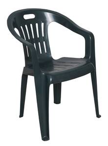 Chaise d’extérieur Velletri Vert Vert - Matière plastique - 56 x 78 x 55 cm