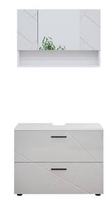 Mobilier de salle de bains Irma Blanc brillant - Blanc